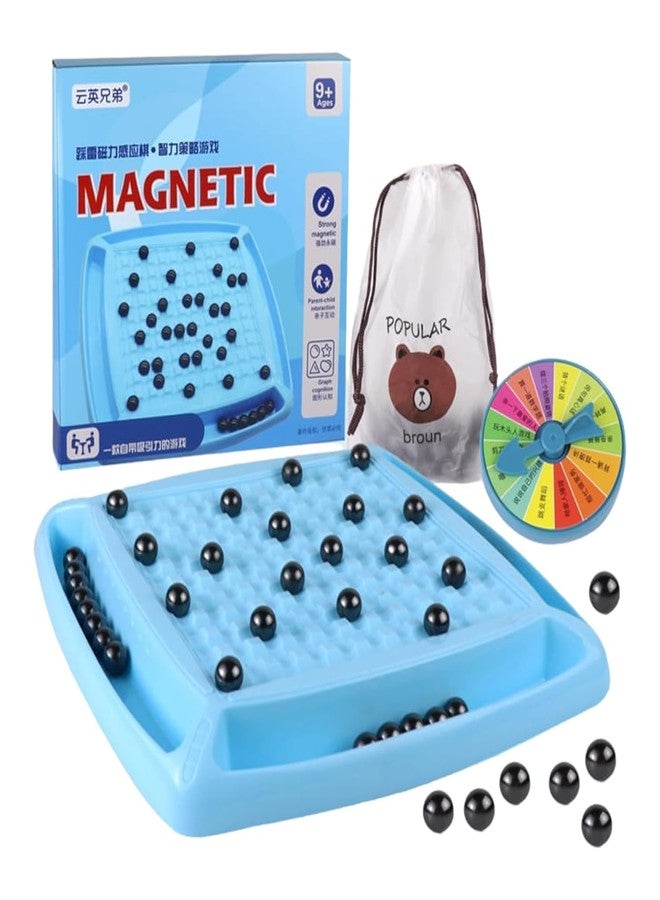 SANTALON Magnetic Induction Chess Game Creative Multiplayer Portable Rock Board Game, Puzzle inrective leser Game- Magnetic Pieces Game Set - Tabletop... - Image 1